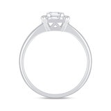 Anillo de Compromiso, Diamantes 0.85ctw, Oro Blanco de 14K