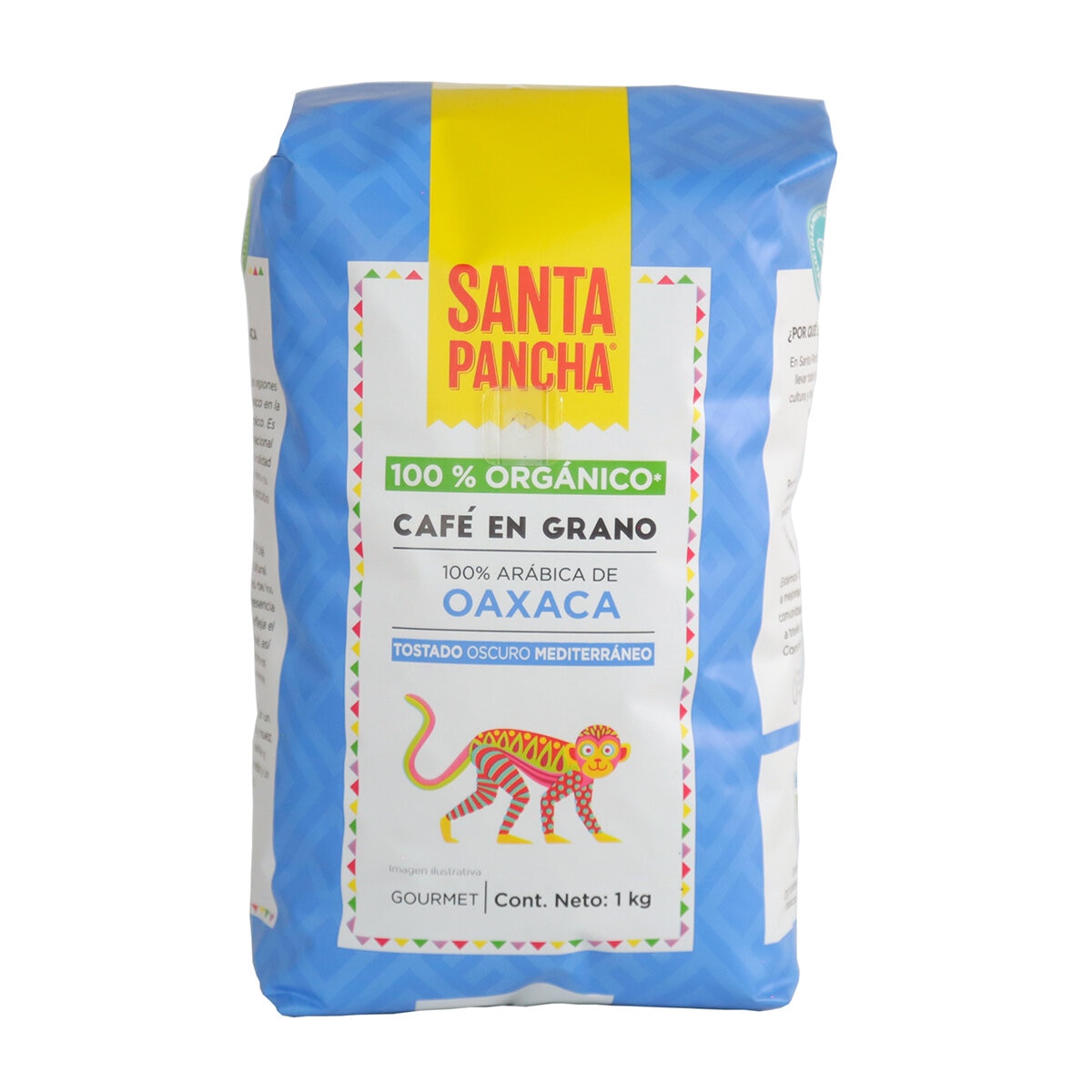 Santa Pancha Café en Grano 100% Arábica de Oaxaca 1 kg Santa Pancha Café en Grano 100% Arábica de Oaxaca 1 kg
