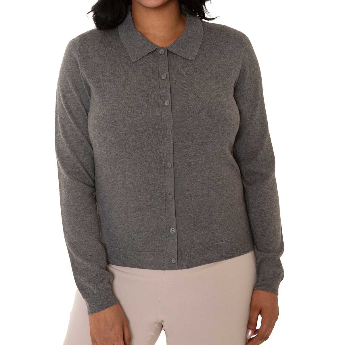 Mario Serrani Italy Suéter para Dama Gris Grande Mario Serrani Italy Suéter para Dama Gris Grande