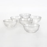 Fortessa Juego de 6 Cuencos de Cristal Transparente