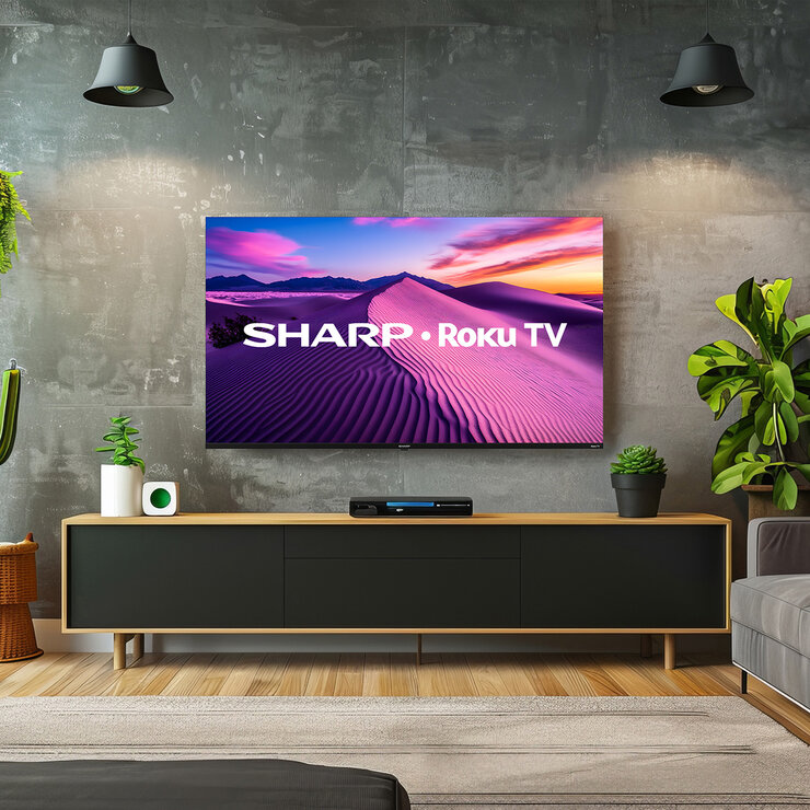 Sharp Pantalla 50" UHD 4K Roku TV