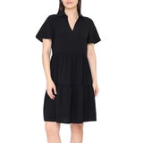 Tahari Vestido para Dama Negro Mediana