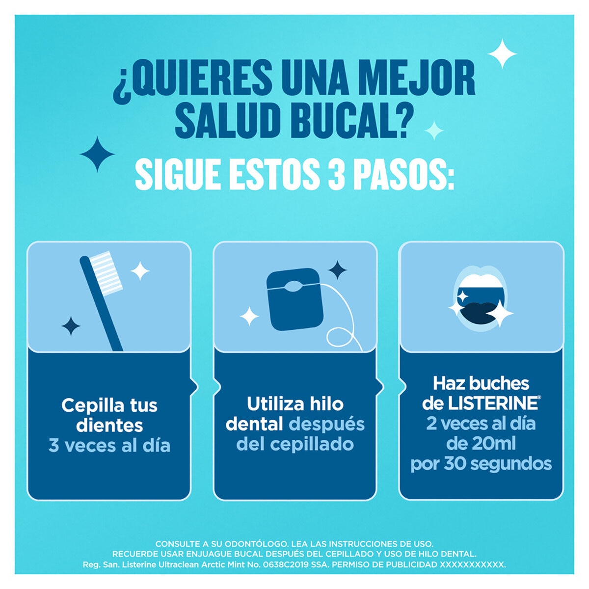 Listerine Enjuague Bucal UltraClean 2 pzas de 1.5 l