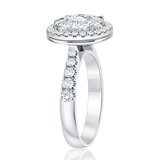 Anillo, Diamantes 1.60ctw, Oro Blanco 14K