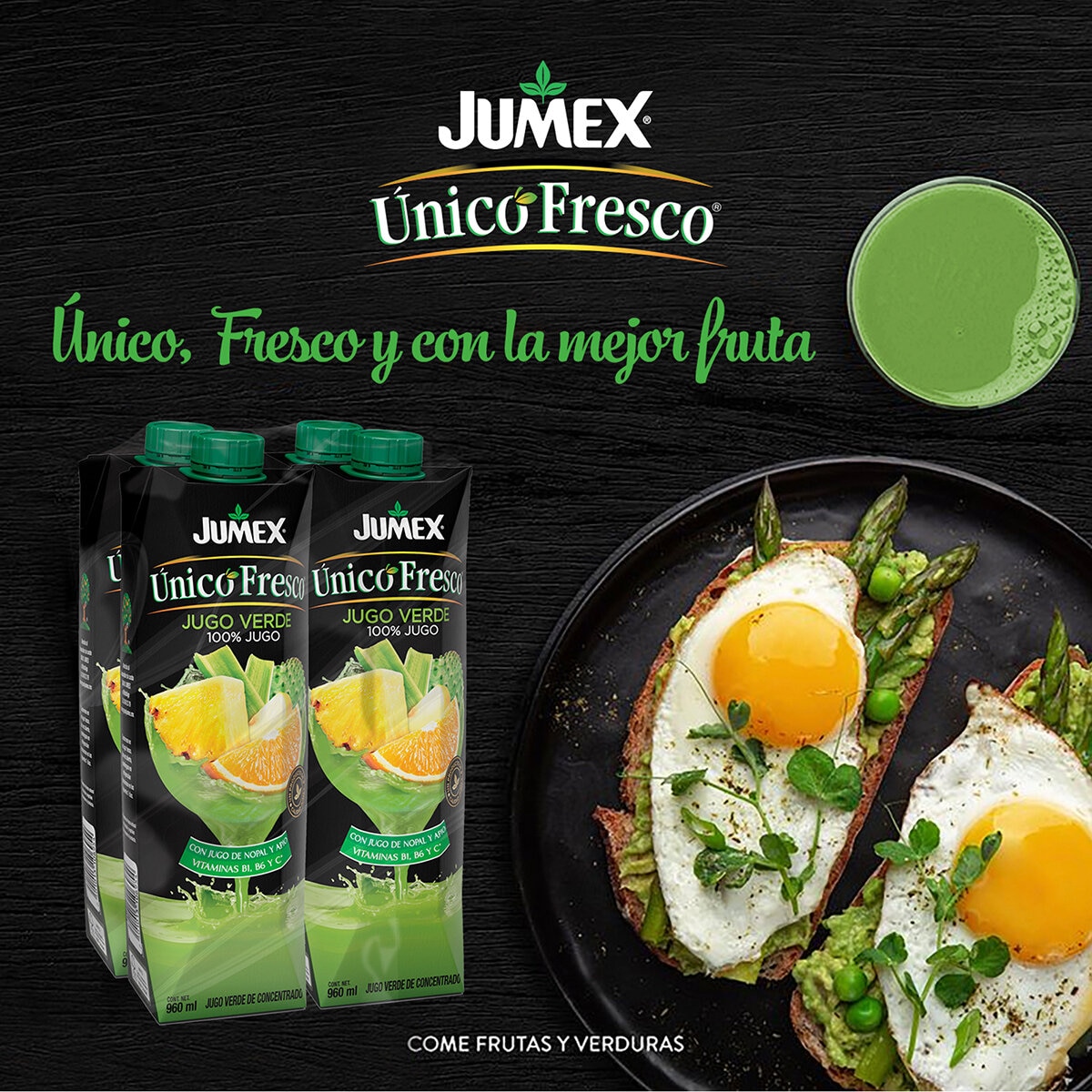 Jumex Unico Fresco Jugo Verde 4/960 ml