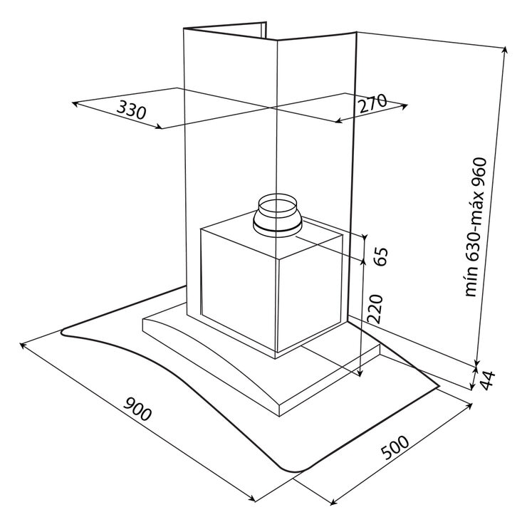 Teka Campana de Pared 90 cm