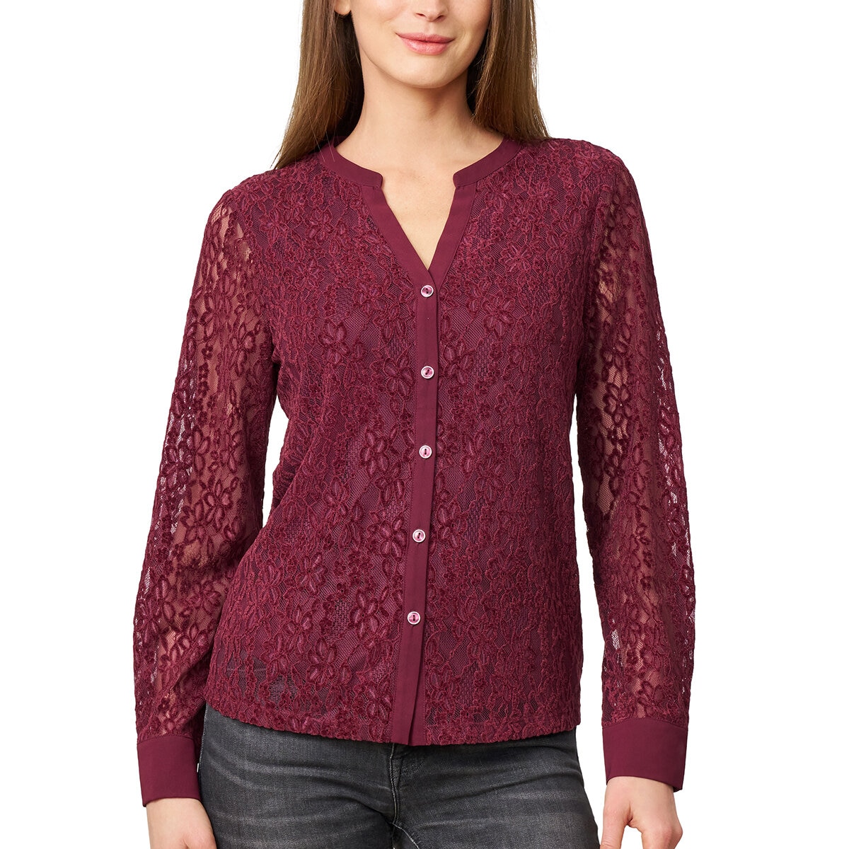 Cable and Gauge Blusa para Dama Rojo Extra Chica