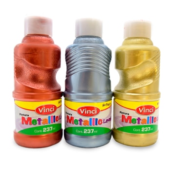 Vinci temperas de colores metálicos
