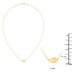Collar con Gota, 43.18cm, Oro Amarillo 14K
