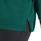 Three Dots Suéter para Dama 100% lana merino Verde
