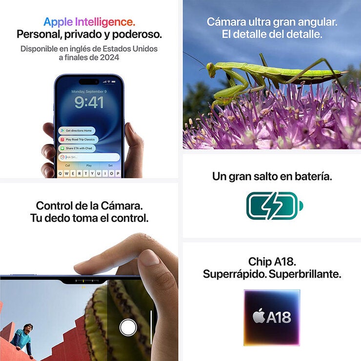 Apple iPhone 16 128GB Ultramarino Apple iPhone 16 128GB Ultramarino