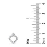 Aretes de Diamantes 0.25ctw, Oro Blanco 14K