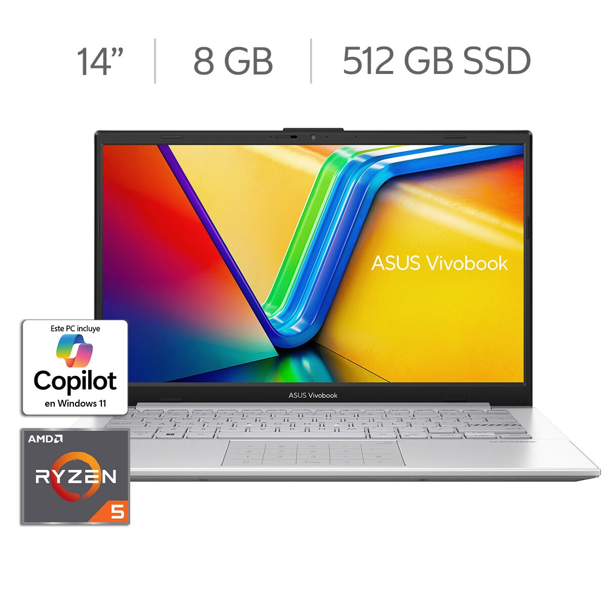 ASUS Vivobook Go 14 14" FHD AMD Ryzen 5 40 8GB 512GB SSD ASUS Vivobook Go 14 14" FHD AMD Ryzen 5 40 8GB 512GB SSD