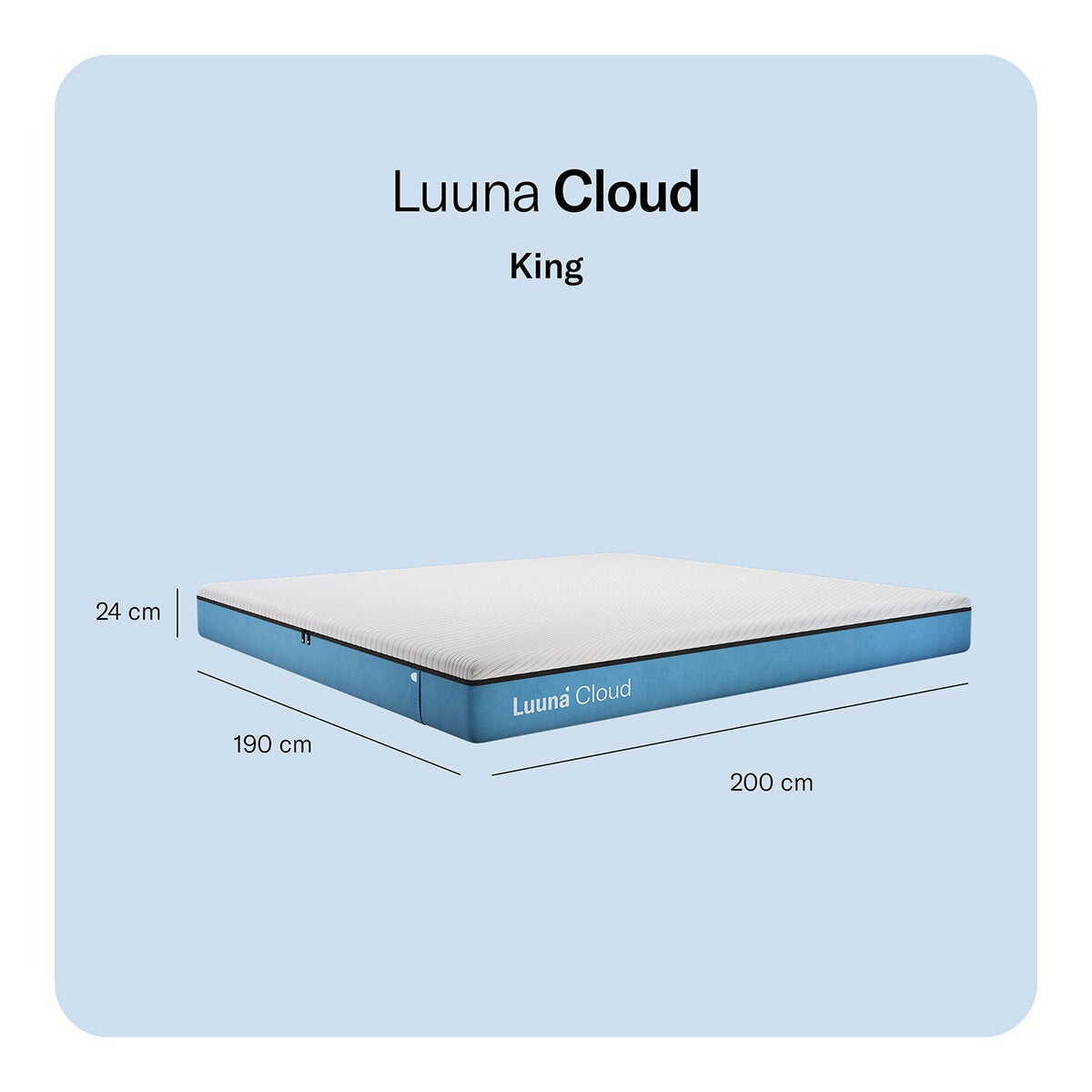 Luuna Cloud, Colchon King, Memory Foam