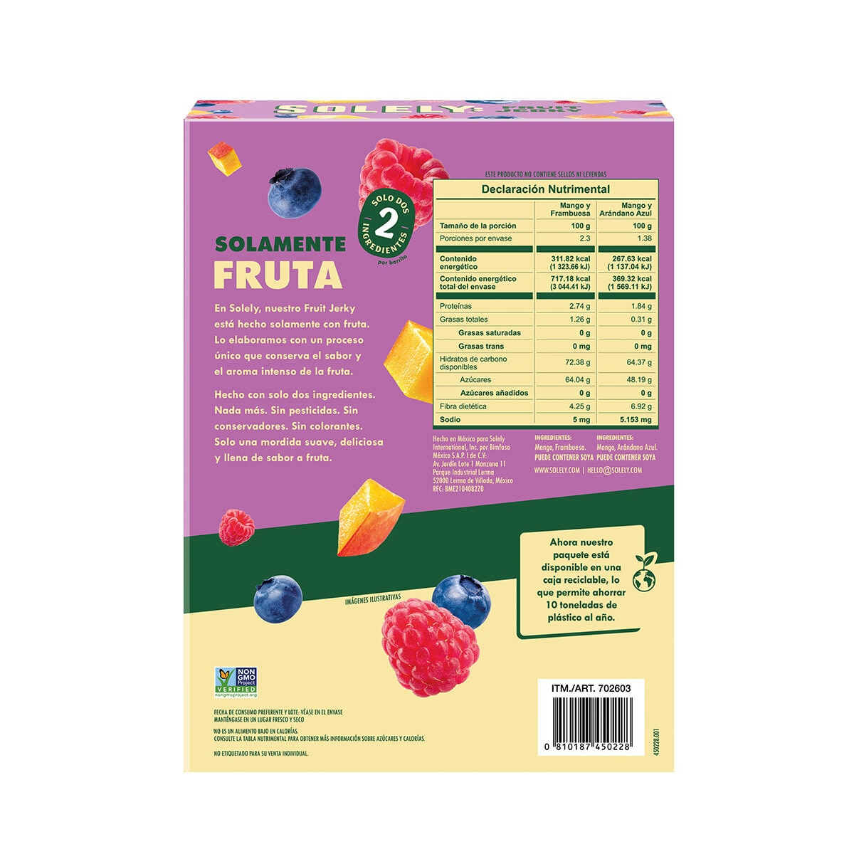Solely Barras de Fruta 16/23 g Solely Barras de Fruta 16/23 g