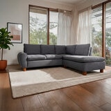 Violanti, Sofá Cama Esquinero, Color Gris