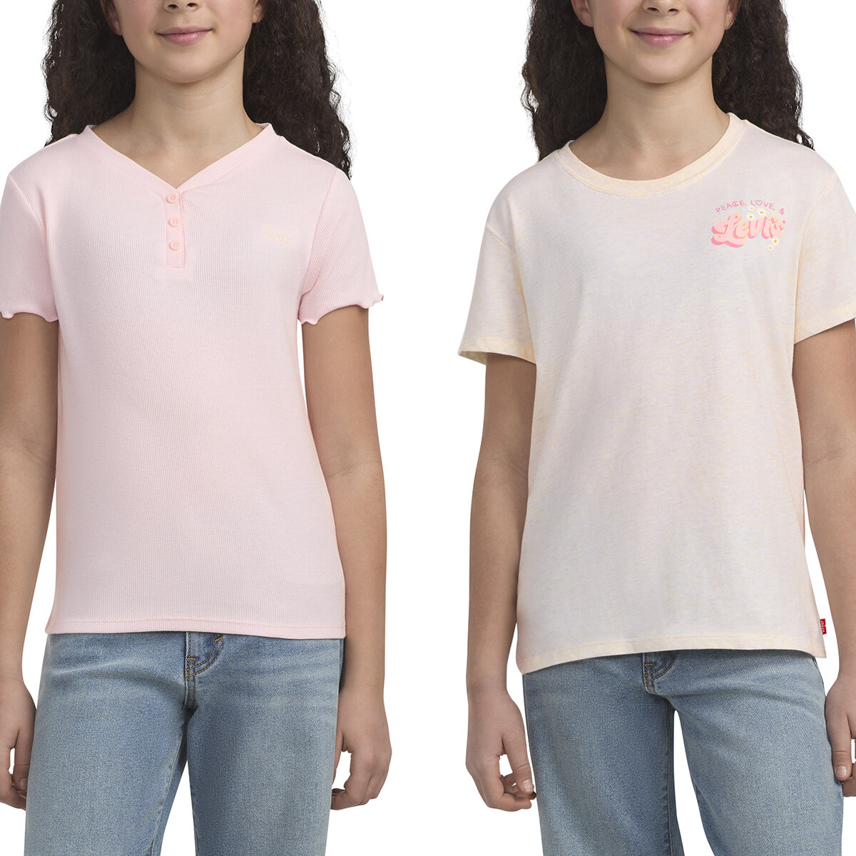 Levi's Playera 2 piezas para Niños y Niñas Rosa 7 / 8 Años