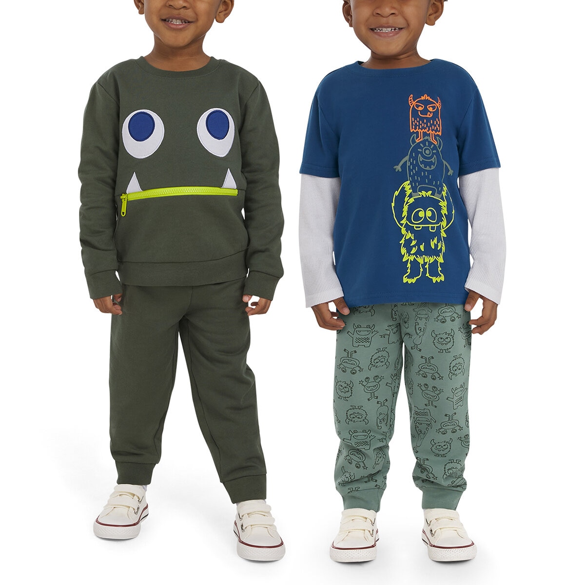 Koala Kids Conjunto 4 Piezas para Niños o Niñas Verde 18 Meses