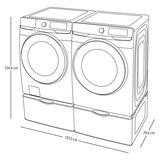 Samsung Combo de Lavado Gas/Eléctrico 22Kg / 24Kg con Pedestal