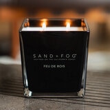 Sand + Fog Vela Aromática de Mezcla de Cera de Soya Lumbre de Leña
