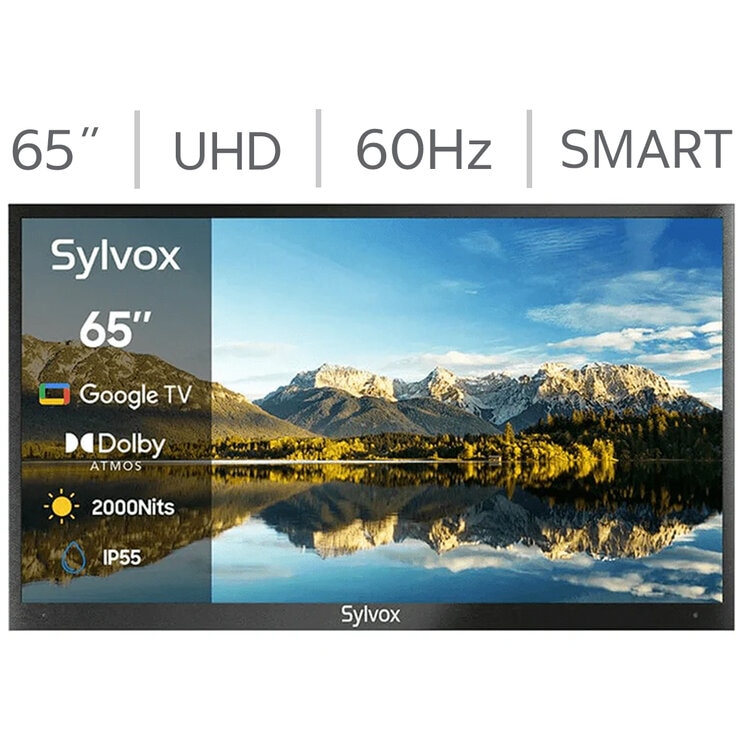 Sylvox Pantalla Outdoor 65" UHD 4K Google TV