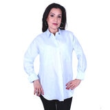 EC BLUSA LINO OVERSIZED DAMA AZUL CIELO .MX