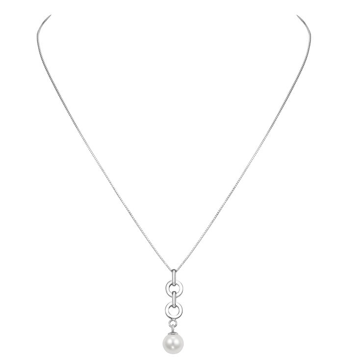 Dije de Perla Cultivada, 8-8.5mm, Oro Amarillo de 14K
