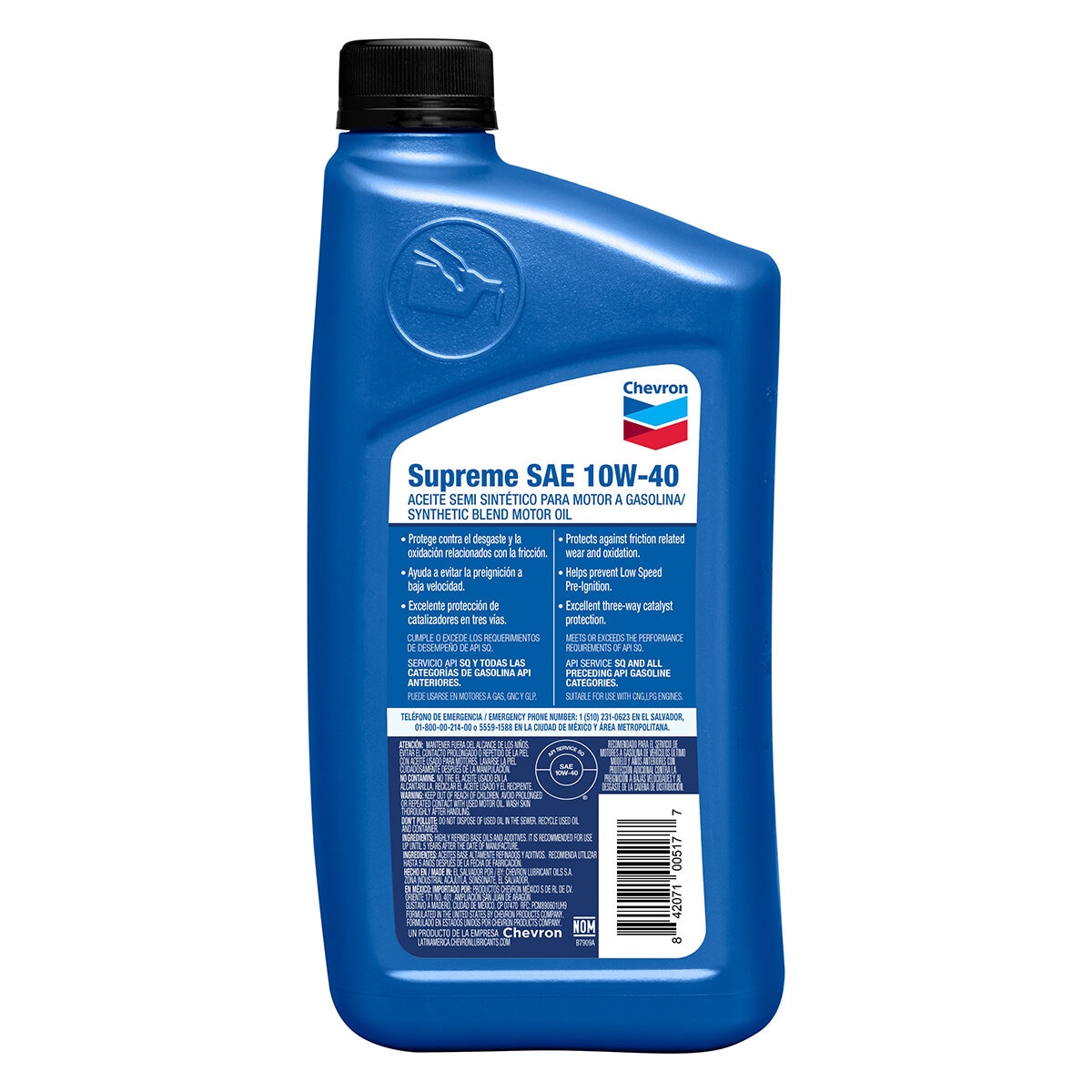 Chevron Aceite Semisintético 10W40 12/946ml