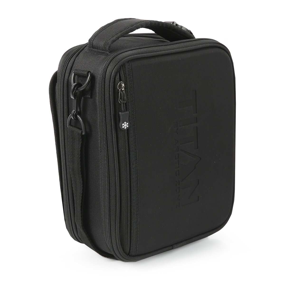 Titan Lonchera Expandible con Accesorios Negro