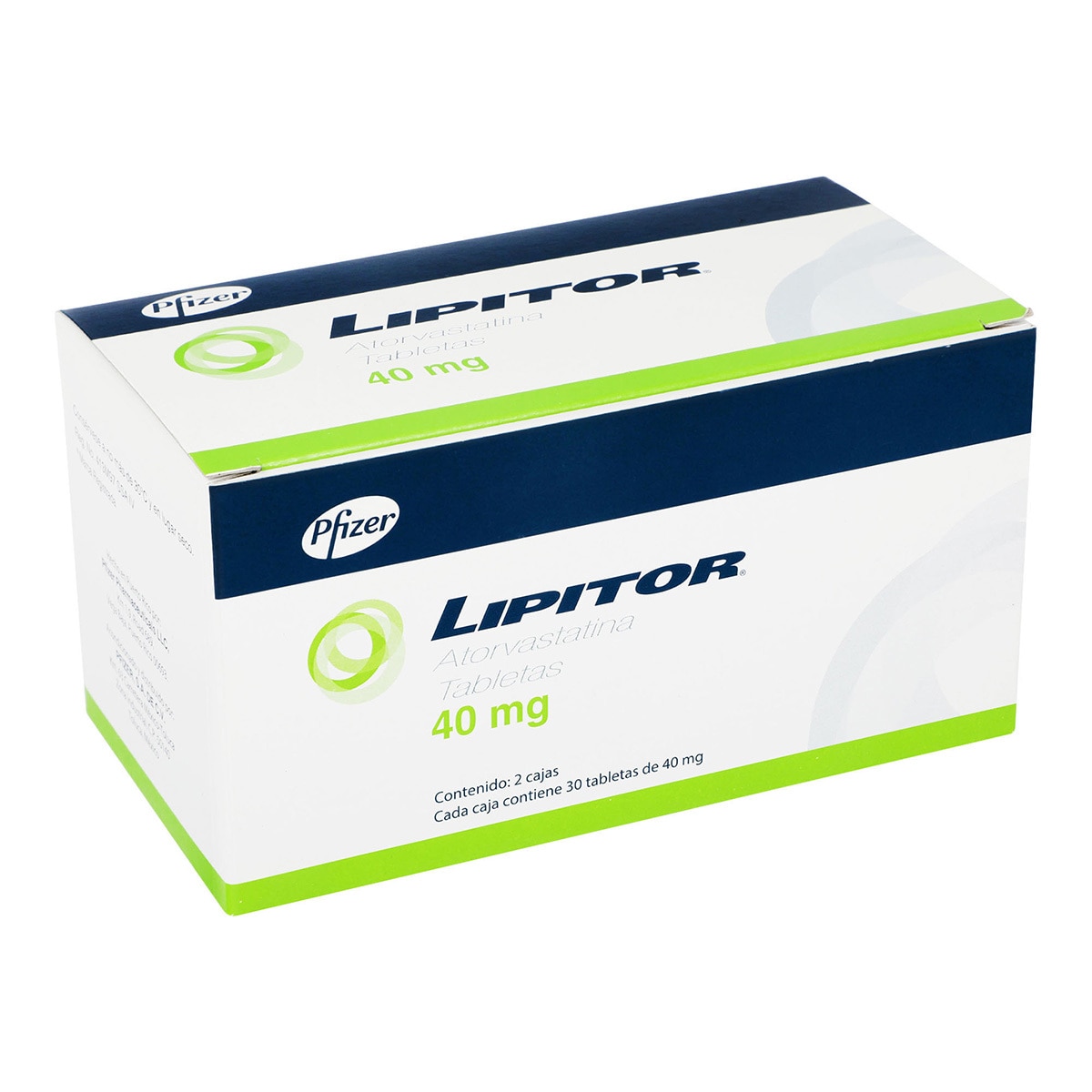 Lipitor 40mg 30 Tabletas 1+1 