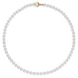 Collar de Perlas Cultivadas, 6.5-7mm, Oro Amarillo de 14K