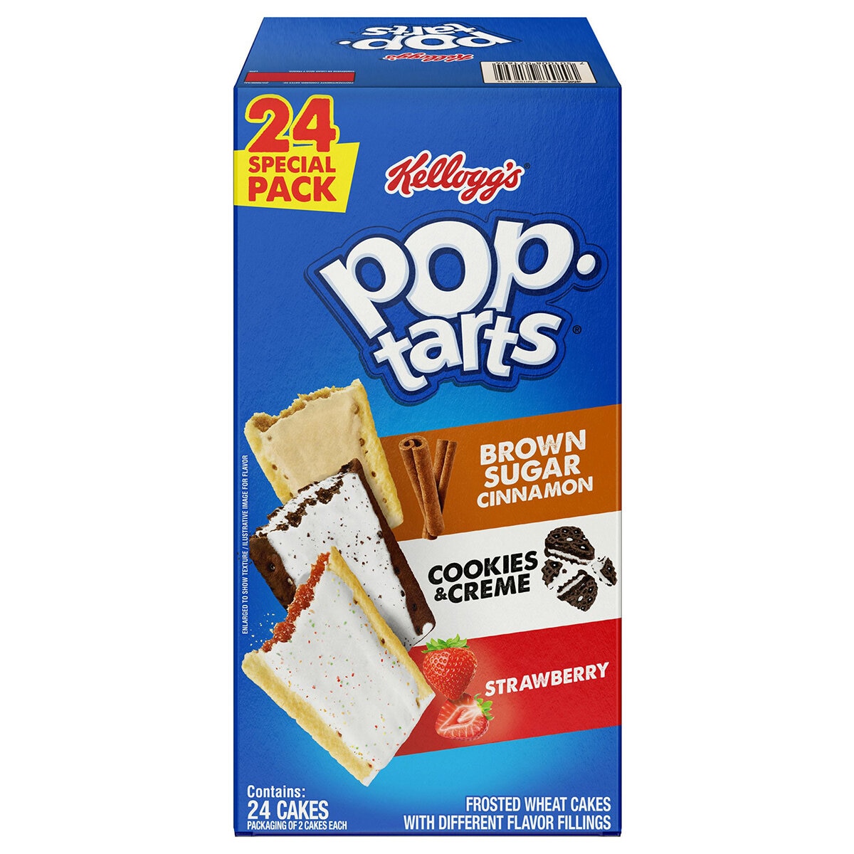 Kellogg's Pop Tarts Tartas de Trigo Escarchadas Rellenas 1.15 kg