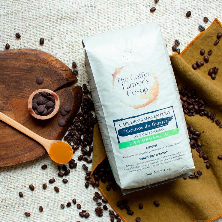 The Coffee Farmer’s Co-op Café Granos de Barista 100% Orgánico 1 kg