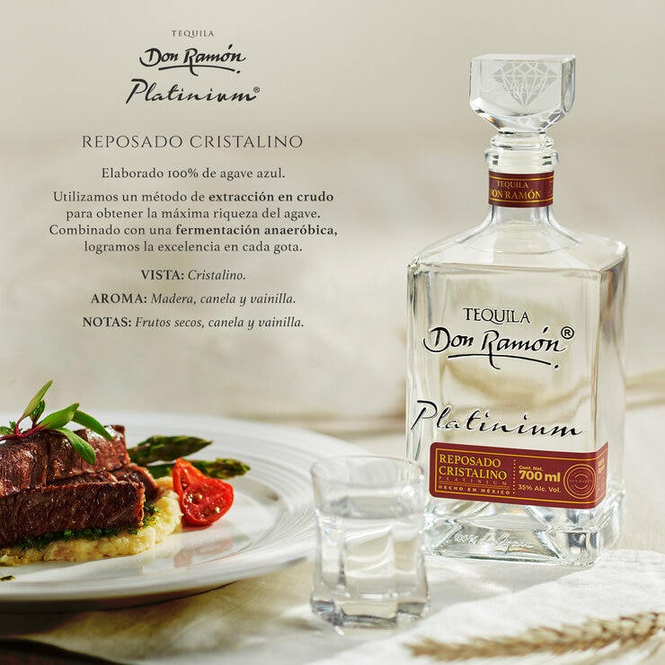 Tequila Don Ramón Reposado Cristalino 700 ml