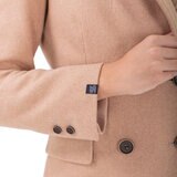 Shyla, Abrigo de Doble Botonadura para Dama, Color Camello, Varias Tallas