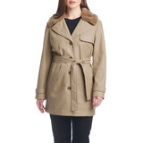 Vince Camuto Gabardina para Dama Café Extra Grande