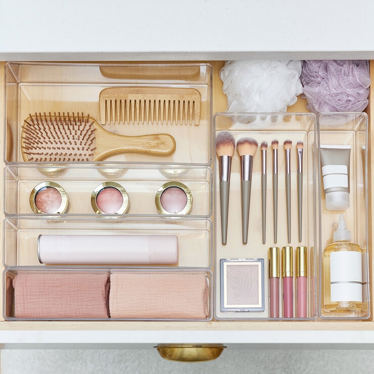 Clearly Set de Organizadores de Plástico, 6 Piezas