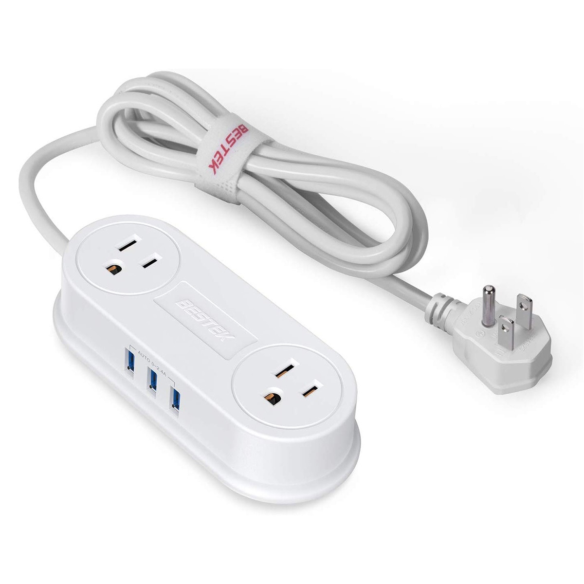 Bestek, Tira Alimentación USB de Viaje MRJ2002 Bestek, Tira Alimentación USB de Viaje MRJ2002