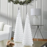 Árboles de Vidrio con Luz LED, 2 Piezas