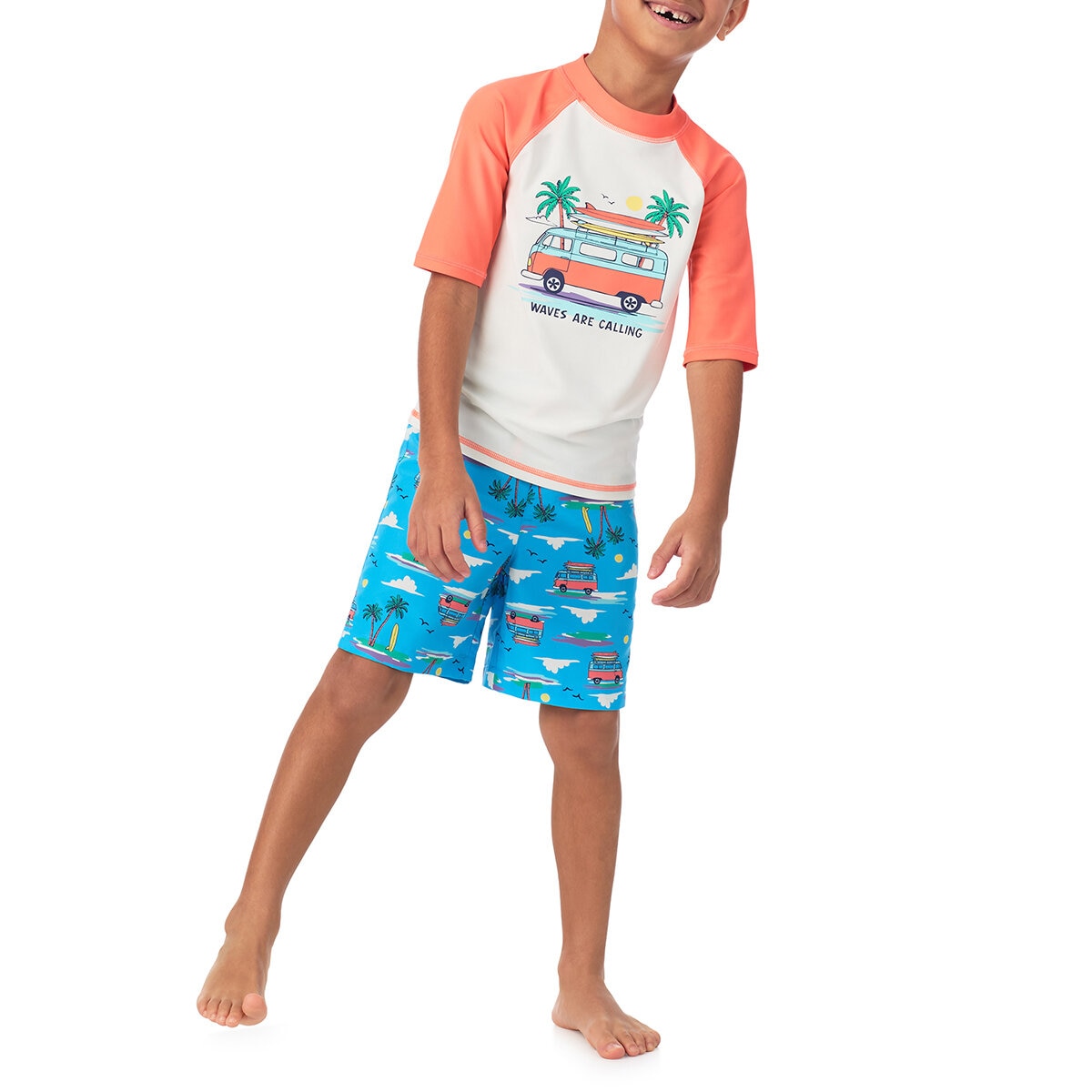 Saint Eve Traje de baño 2 piezas para Niños o Niñas Naranja 4 Años Saint Eve Traje de baño 2 piezas para Niños o Niñas Naranja 4 Años