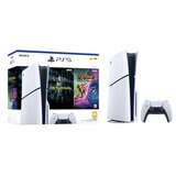 PlayStation 5: Consola Slim Estándar de 1TB + 2 Videojuegos + Centro de Carga