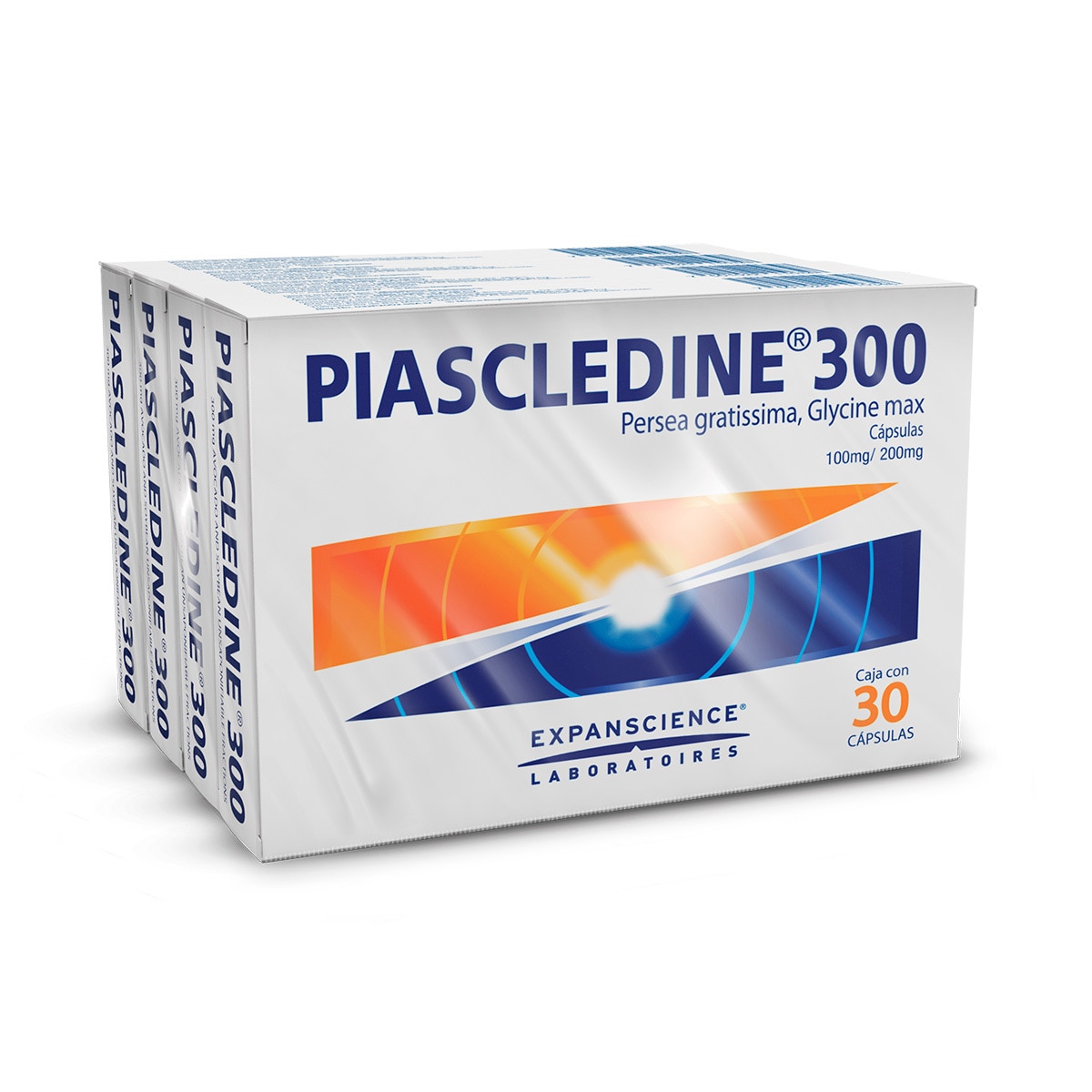 Piascledine 300, 30 Cápsulas/4 cajas 