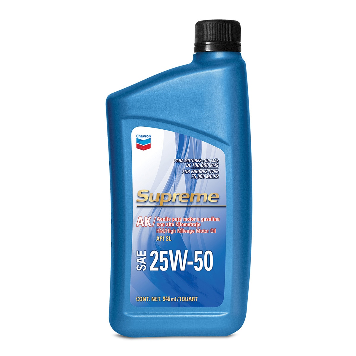 Chevron Aceite Alto Kilometraje 25w50 12/946ml