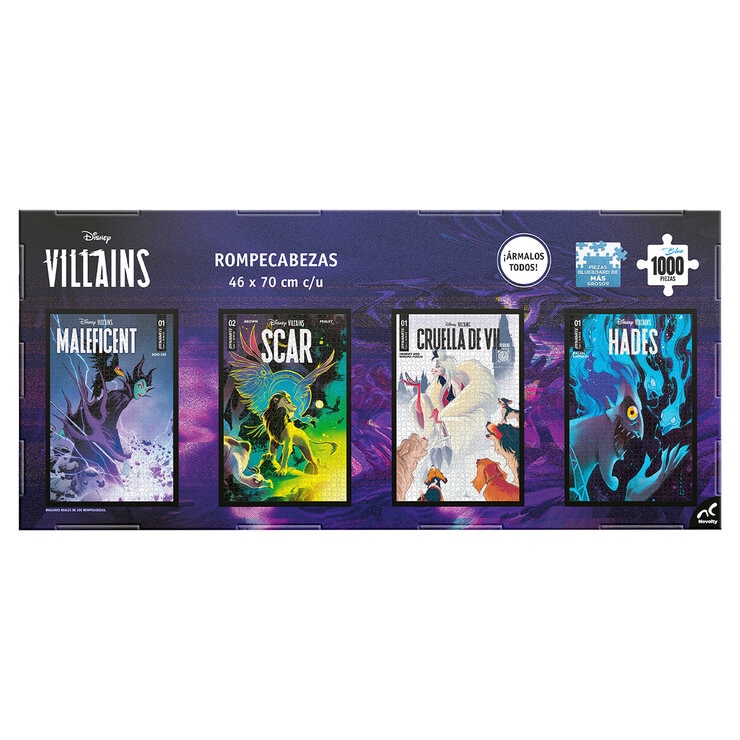 Rompecabezas Coleccionables 4PK - Disney Villains