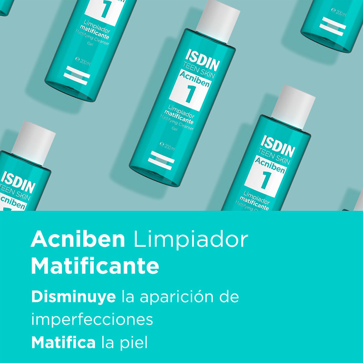 Isdin Acniben Limpiador Matificante para piel grasa el 200 Ml