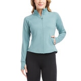Jockey Chamarra deportiva para Dama azul extra grande