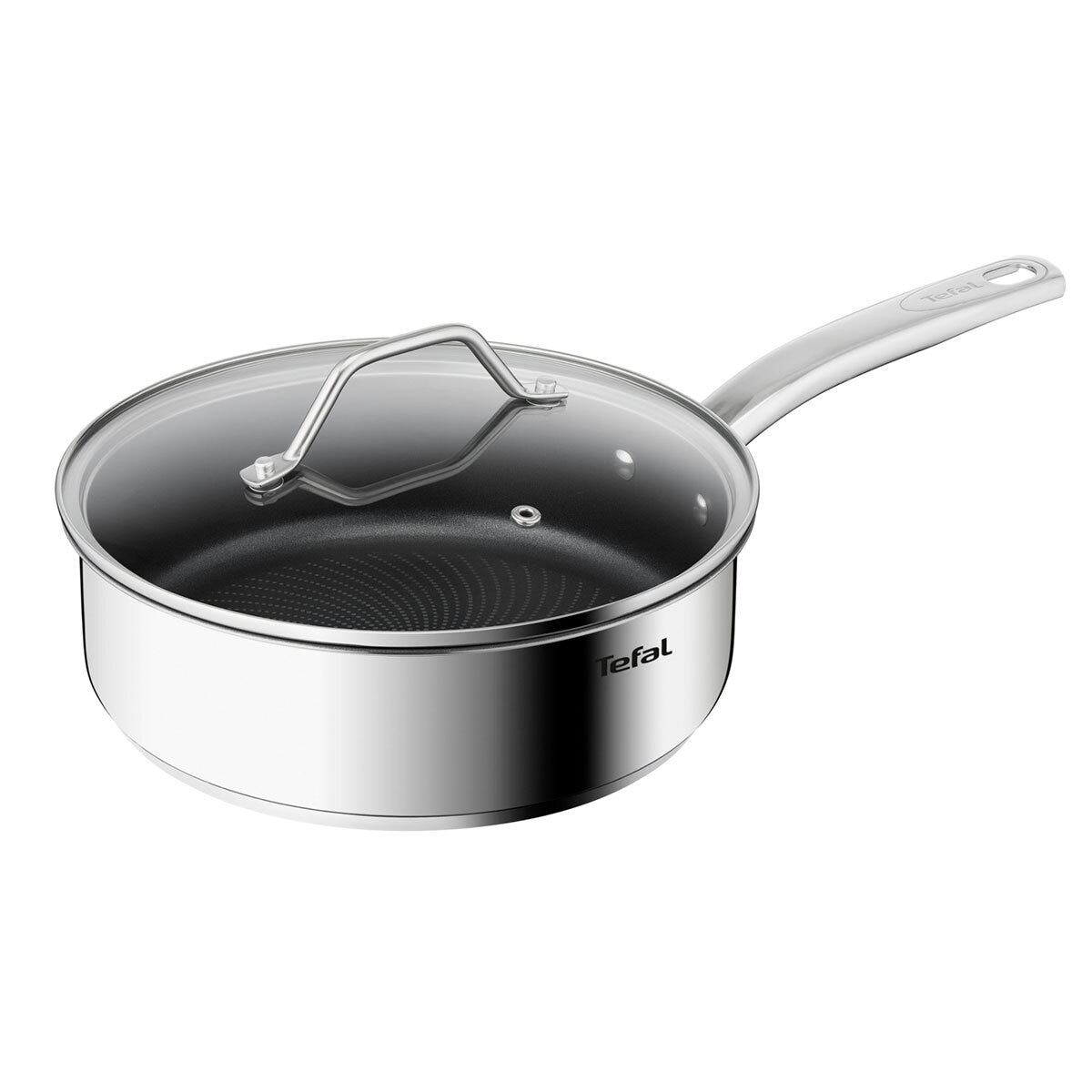 T-Fal Sartén Profundo 24cm + Tapa Acero Inoxidable