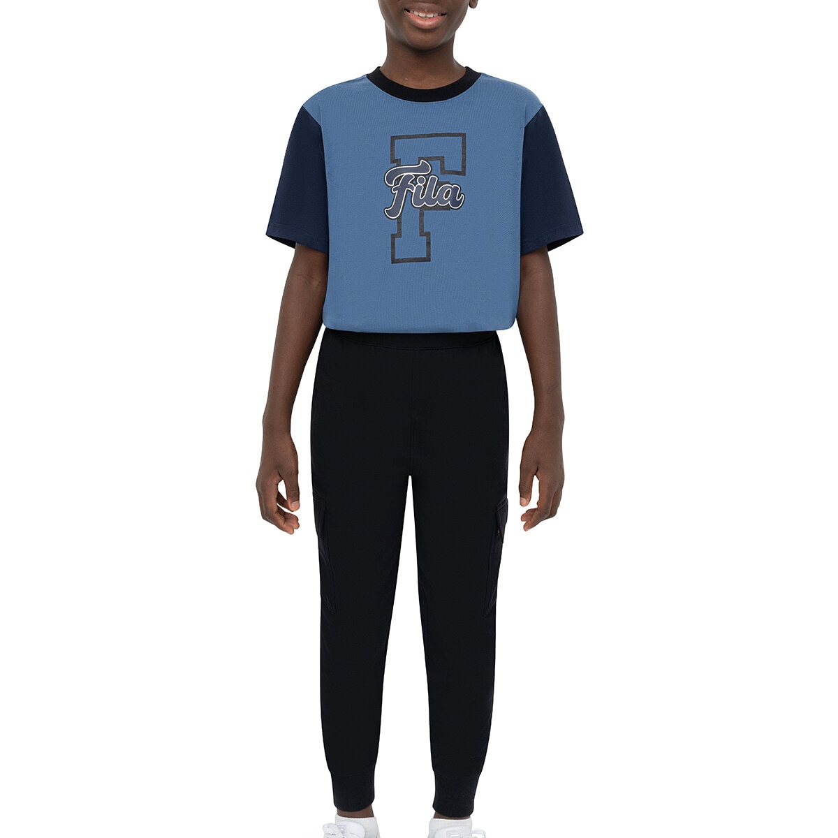 Fila Pants tipo jogger 2 piezas para Niños Negro / Oxford 5 / 6 Años