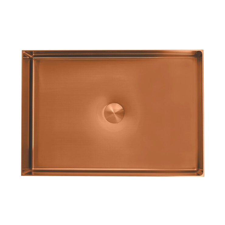 Rubinett, Ovalin de Baño Rectangular - Cobre