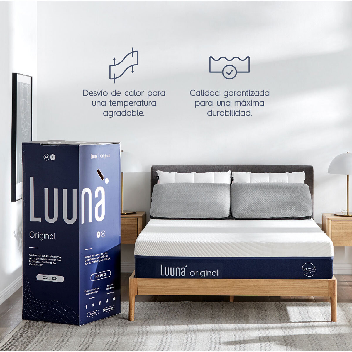 Luuna Colchón Original Memory Foam, Individual